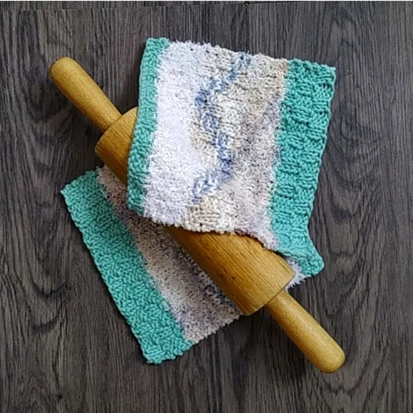 Hand Knit Cloth Set - Picture 1 of 6